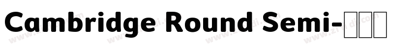 Cambridge Round Semi字体转换